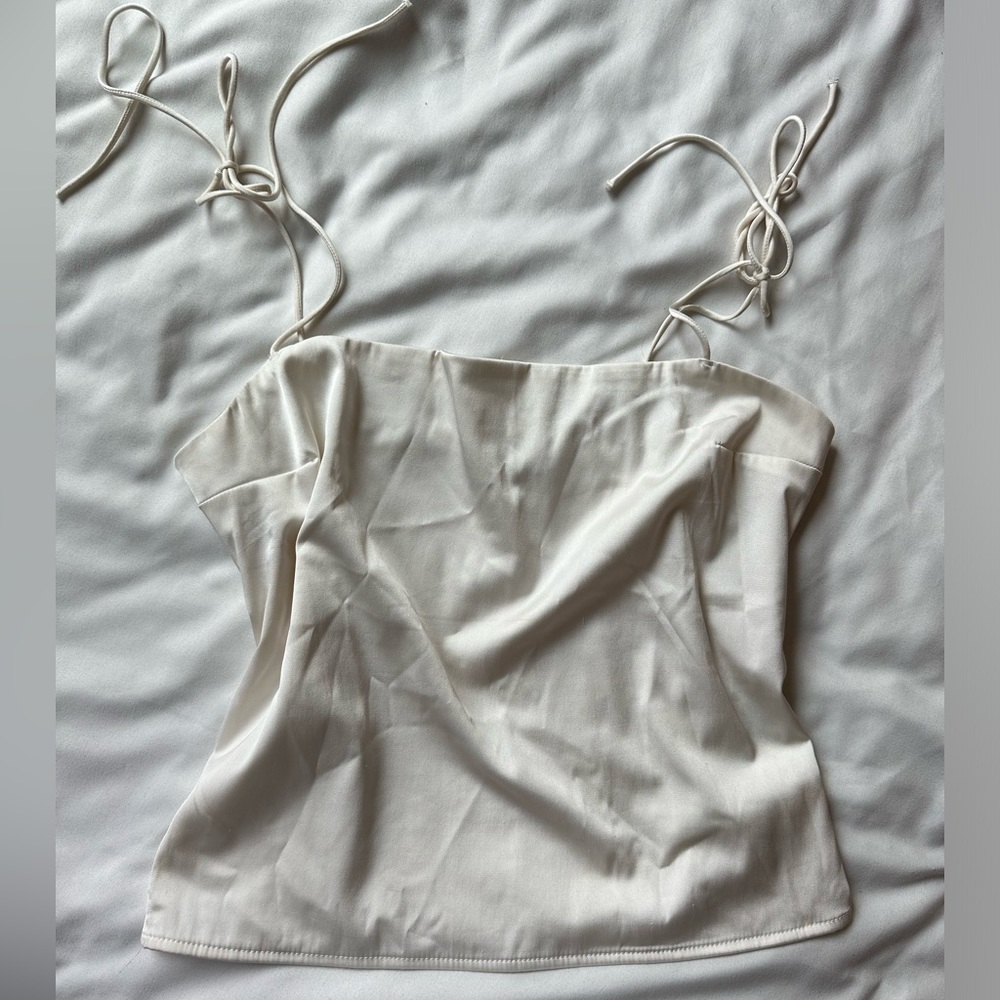 Abercrombie Champagne Satin Top